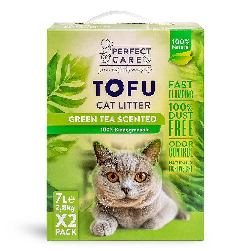 Perfect Care Cat Litter Tofu Green Litter 14L